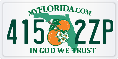 FL license plate 4152ZP