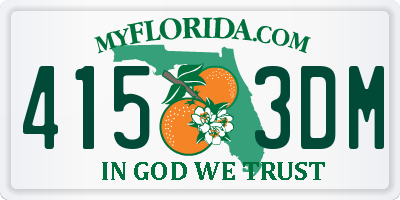 FL license plate 4153DM