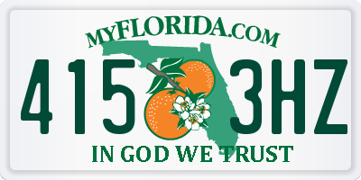 FL license plate 4153HZ