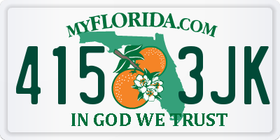 FL license plate 4153JK