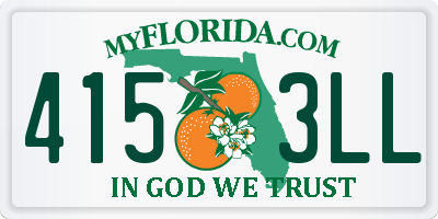 FL license plate 4153LL