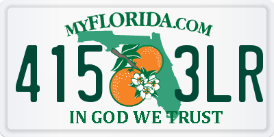 FL license plate 4153LR
