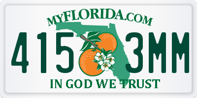 FL license plate 4153MM
