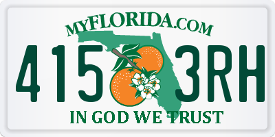 FL license plate 4153RH