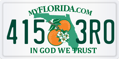 FL license plate 4153RO