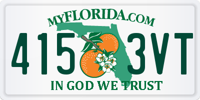 FL license plate 4153VT