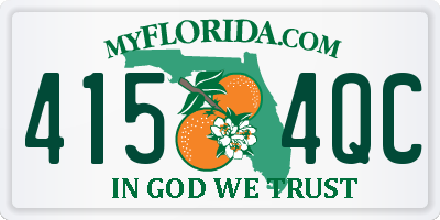 FL license plate 4154QC