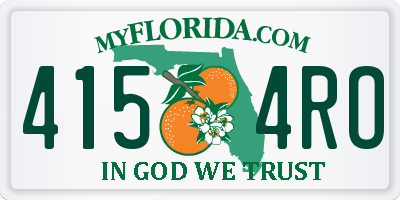 FL license plate 4154RO