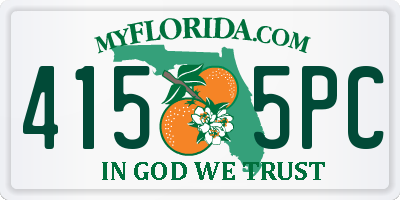 FL license plate 4155PC
