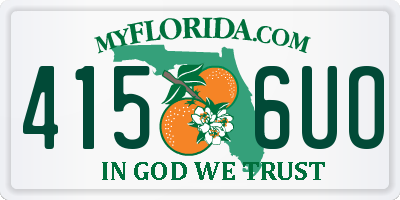 FL license plate 4156UO