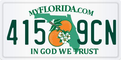 FL license plate 4159CN