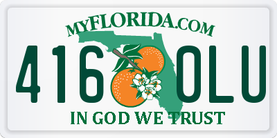 FL license plate 4160LU