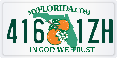 FL license plate 4161ZH