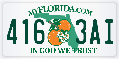 FL license plate 4163AI