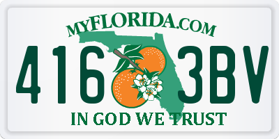 FL license plate 4163BV