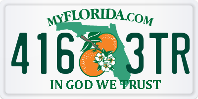 FL license plate 4163TR
