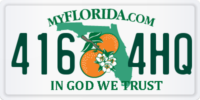 FL license plate 4164HQ