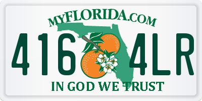 FL license plate 4164LR