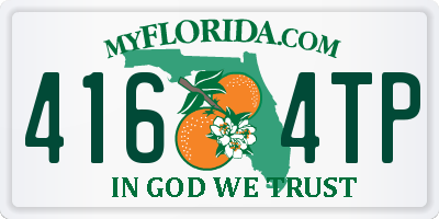 FL license plate 4164TP