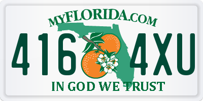 FL license plate 4164XU