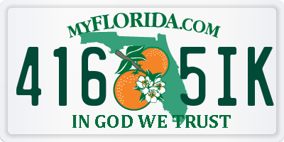 FL license plate 4165IK