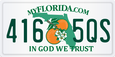 FL license plate 4165QS