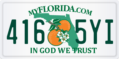 FL license plate 4165YI