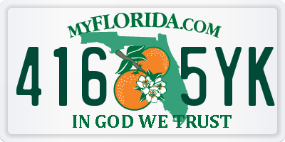 FL license plate 4165YK