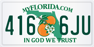 FL license plate 4166JU