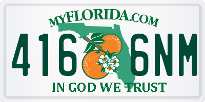 FL license plate 4166NM