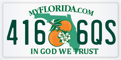 FL license plate 4166QS