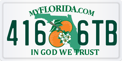 FL license plate 4166TB