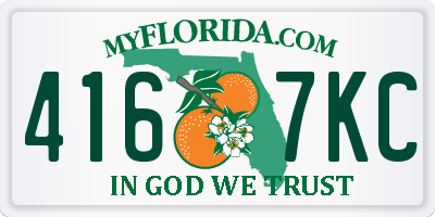 FL license plate 4167KC