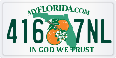 FL license plate 4167NL