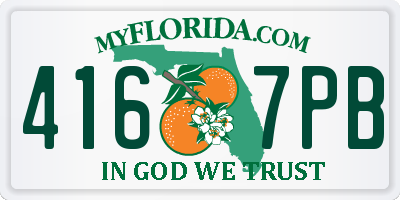 FL license plate 4167PB