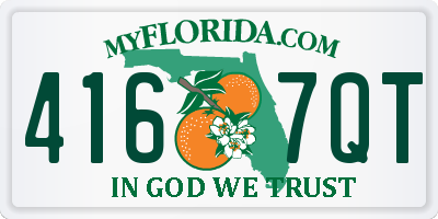 FL license plate 4167QT