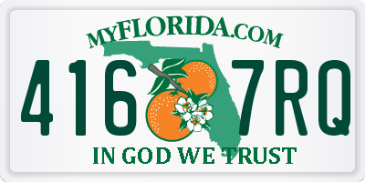 FL license plate 4167RQ