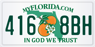 FL license plate 4168BH