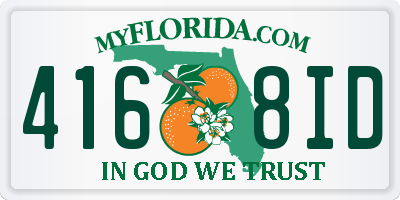FL license plate 4168ID