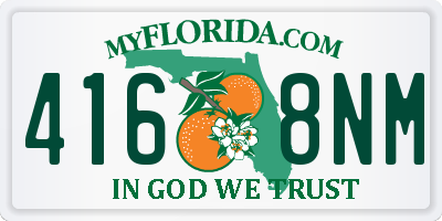 FL license plate 4168NM