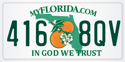 FL license plate 4168QV