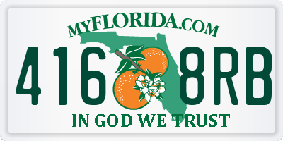FL license plate 4168RB