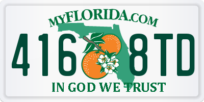 FL license plate 4168TD