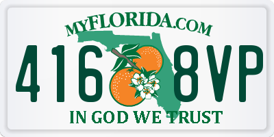 FL license plate 4168VP