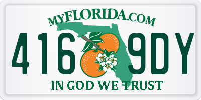 FL license plate 4169DY