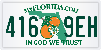FL license plate 4169EH