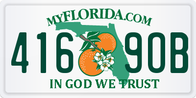 FL license plate 4169OB