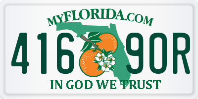 FL license plate 4169OR