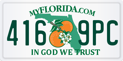 FL license plate 4169PC