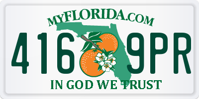FL license plate 4169PR